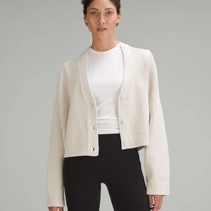 Women's Lululemon Cotton Blend Cardigan Sweater